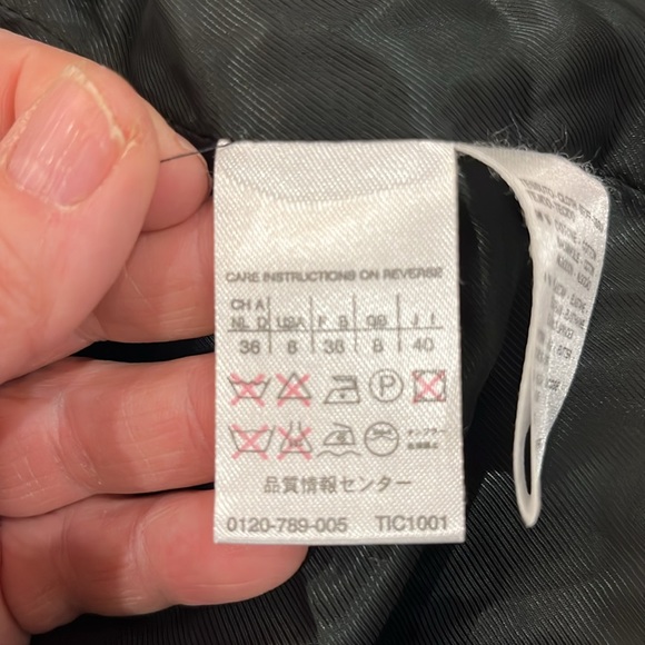 EUC Max Mara black velvet high neck button front jacket - Picture 9 of 12